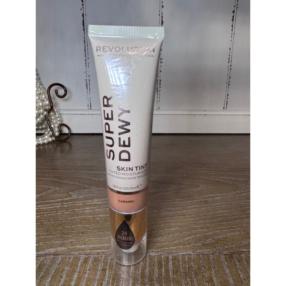 Revolution Super Dewy Skin Tint Caramel Tinted Moisturizer 1.85 fl oz 55ml
